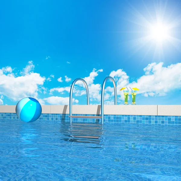 In the swimming pool — Stock Photo, Image