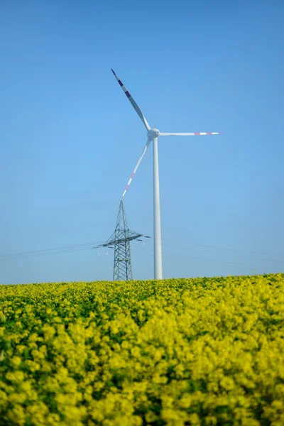 Вітряна електростанція Стокове Фото
