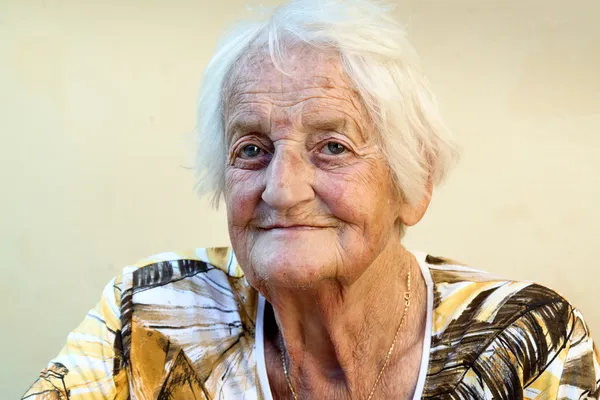 Yaşlı bir kadın portresi Stok Fotoğraf