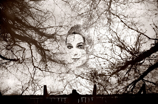 Mystical smile of a woman