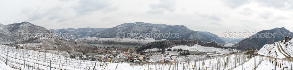Winter panorama in Lower Austria