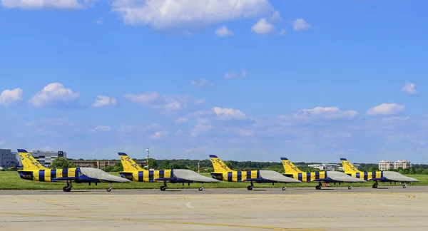 Baltic Bees aerobatic team parking — Stock Photo, Image