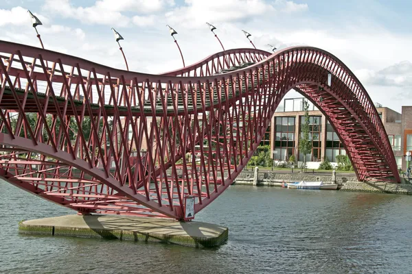 Python bridge in Amsterdam the Netherlands — Stock Photo, Image