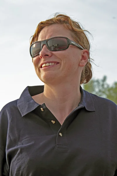 Happy sailor woman — Stock Photo, Image