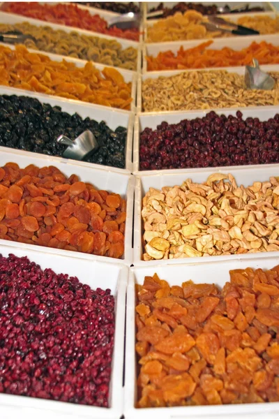Different kind of dried fruit — Stock Photo, Image