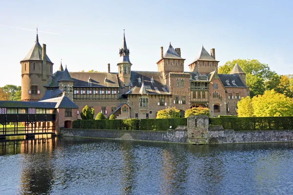 Středověký hrad de haar v Nizozemsku — Stock fotografie