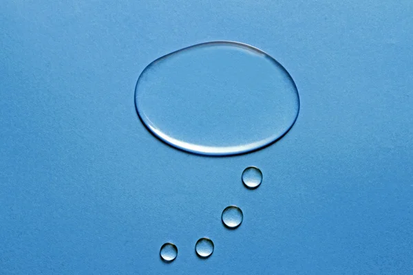 Мысленный пузырь из воды — стоковое фото