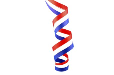 Hollanda bayrağı üzerinden serpantin curl