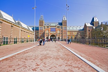 Newly restored Rijksmuseum in Amsterdam the Netherlands clipart