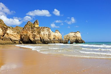 Praia da tres irmaos alvor algarve Portekiz