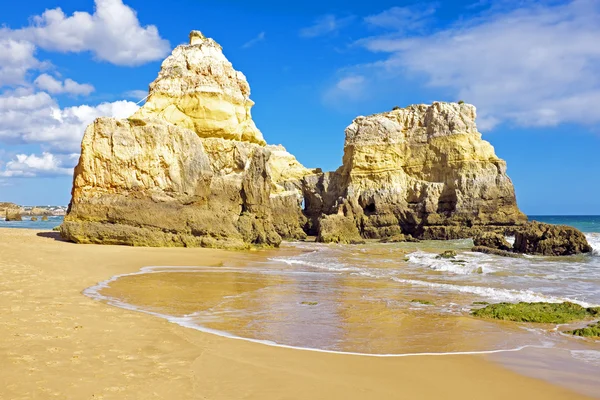 Praia da rocha an der algarve portugal — Stockfoto