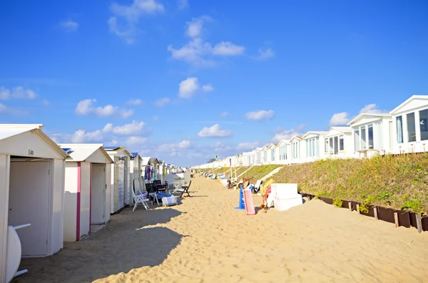 Casas de playa en los Países Bajos — Foto de Stock