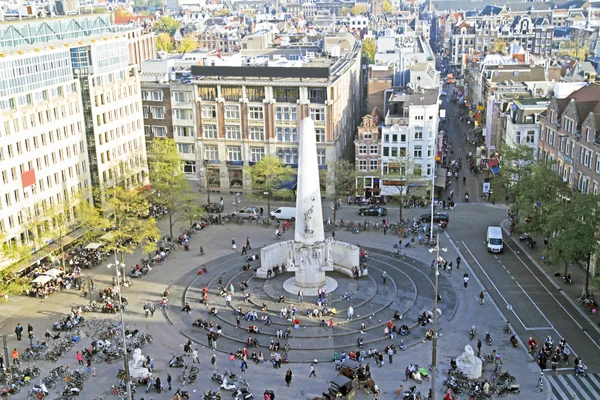 Damsquare em Amsterdã Países Baixos — Fotografia de Stock