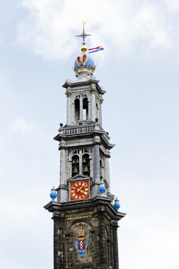 Hollanda Amsterdam westerkerk gelen kule