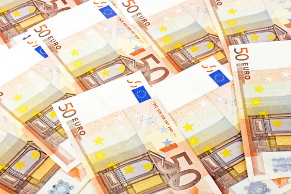 Billetes de 50 euros — Foto de Stock