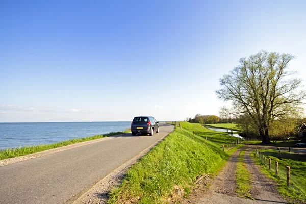 Se på IJsselmeer i Nederland – stockfoto