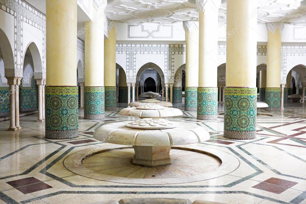 Hammam turkish bath in Hassan II Mosque