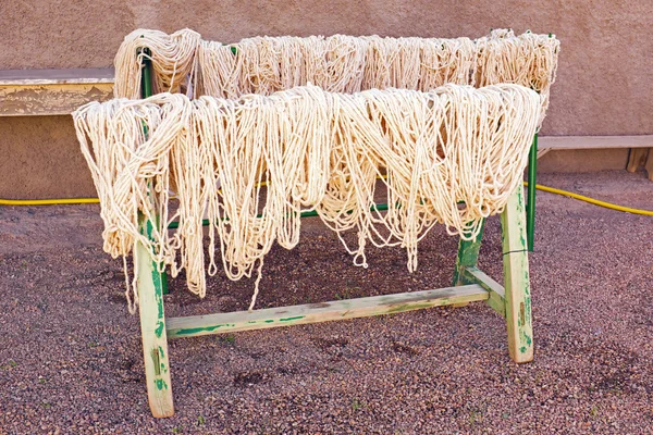 Wool drying in Morocco — Stock Photo, Image
