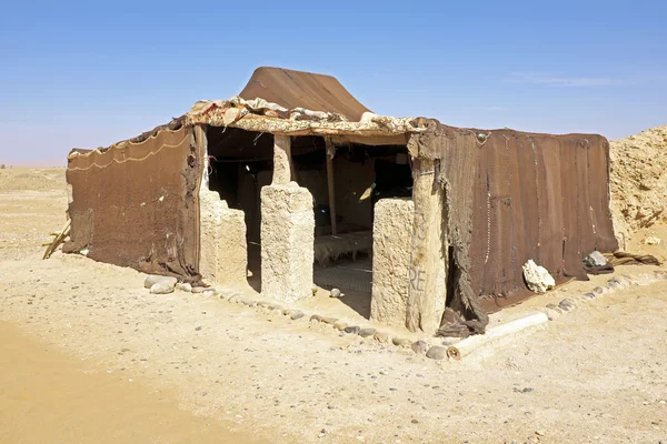 Bedoin tent in Erg Chebbi desert in Morocco — Stock Photo, Image