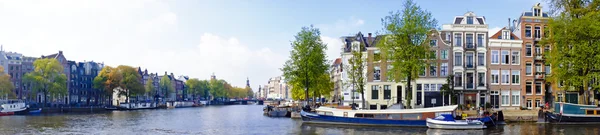 Panorama de Amsterdã Países Baixos — Fotografia de Stock