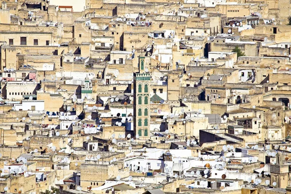 Panorama de la ville Fes au Maroc Afrique — Photo