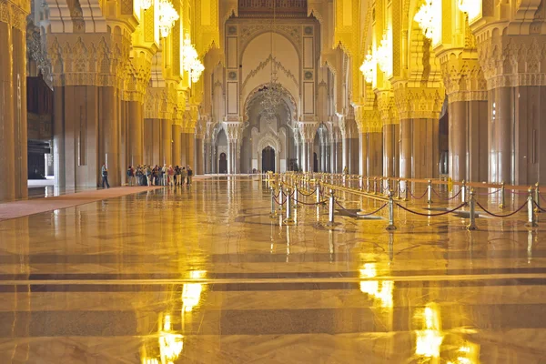 Interno della Moschea Hassan II — Foto Stock