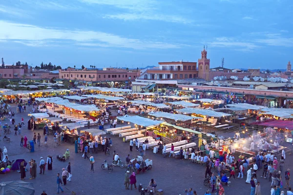 Djemaa el fna pazarı — Stok fotoğraf