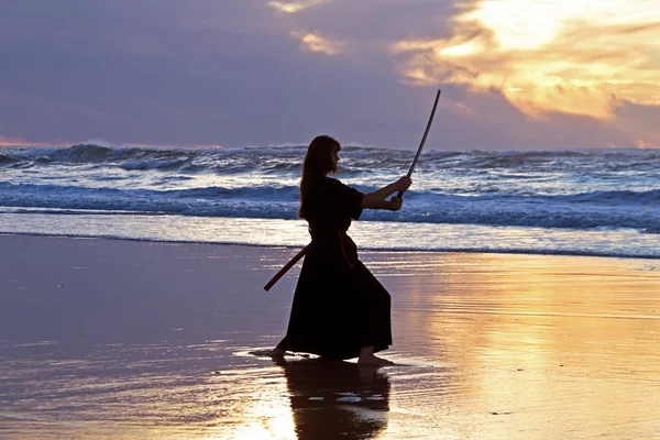 Young samurai women — Stock Photo, Image