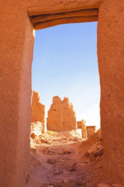 Ait Benhaddou, fortified city, clipart