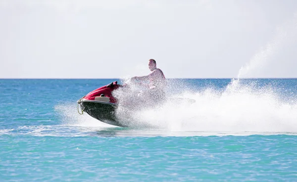 Guy on jet ski — Stock Photo, Image