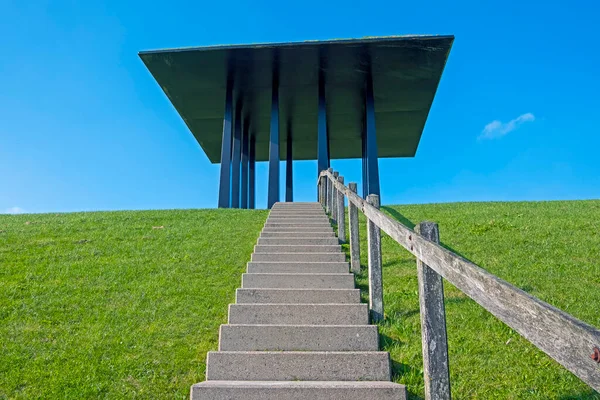 Forntida Litet Tempel Vallen Friesland Nederländerna — Stockfoto