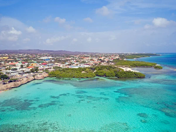 Aérien Mangel Halto Sur Île Aruba Dans Mer Des Caraïbes — Photo