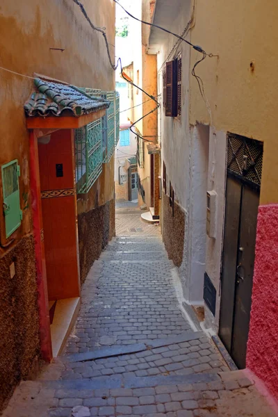 Moulay Driss Eski Caddesi Fas Afrika — Stok fotoğraf