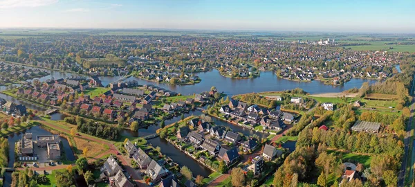 Panorama Aéreo Cidade Joure Frísia Países Baixos — Fotografia de Stock