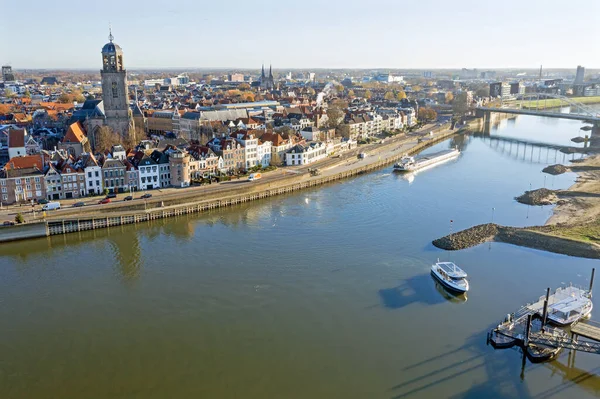 Luchtfoto Uit Stad Deventer Aan Ijssel Nederland — Stockfoto