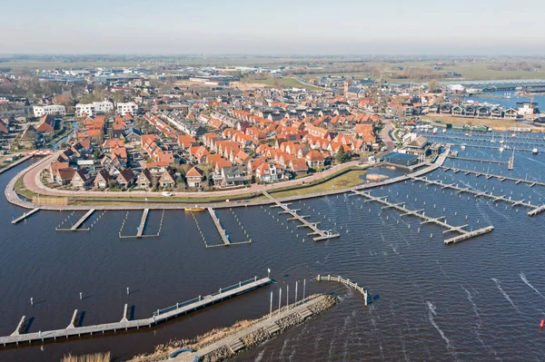 Vue Aérienne Ville Grouw Aux Pays Bas — Photo