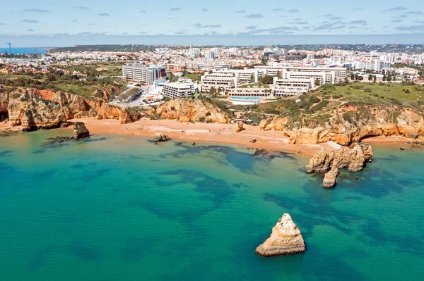 Flygbilder Från Praia Ana Lagos Portugal — Stockfoto