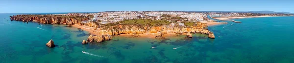 Panorama Aéreo Cidade Lagos Algarve Portugal — Fotografia de Stock