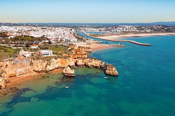 Aerial Lagos Algarve Portugal — Stock Photo, Image