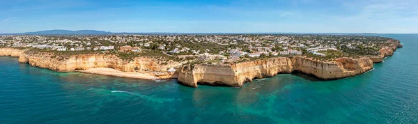 Letecké Panorama Praia Vale Centeanes Algarve Portugalsko — Stock fotografie