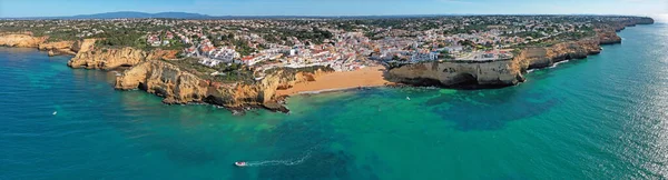 Panorama Aereo Dallo Storico Villaggio Carvoeiro Algarve Portogallo — Foto Stock