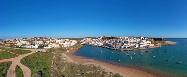 Panorama Tradycyjnej Wioski Ferragudo Algarve Portugalia — Zdjęcie stockowe