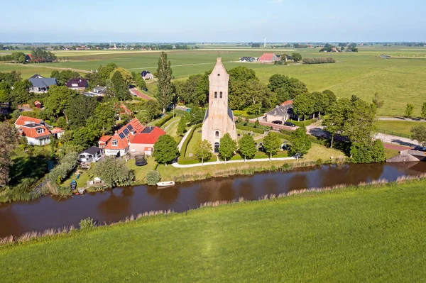 Hollanda Nın Friesland Kentindeki Geleneksel Hichtum Köyünden Bir Hava Aracı — Stok fotoğraf