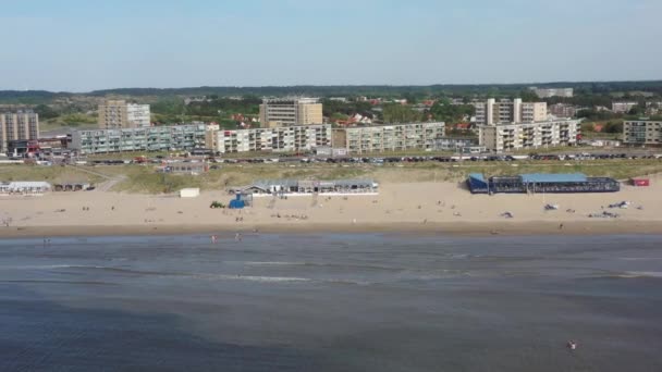 Aeronáutica Praia Zandvoort Aan Zee Nos Países Baixos — Vídeo de Stock