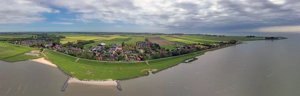 Panorama Aéreo Aldeia Schellinkhout Noord Holanda Países Baixos — Fotografia de Stock