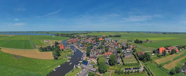 Aerial Panorama Village Gaastmeer Friesland Netherlands — Stockfoto