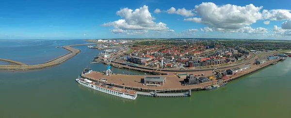 Повітряна Панорама Міста Гарлінген Нідерланди — стокове фото