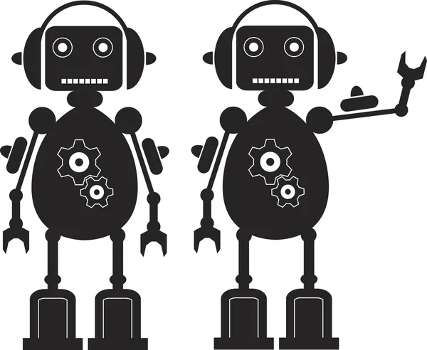Robot à engrenages — Image vectorielle