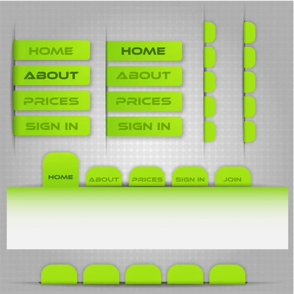 Modèle pour le menu du site — Image vectorielle