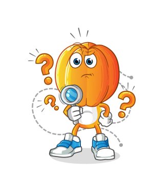 Yıldız Meyve Kafa karikatür çizimi. karakter vektörü